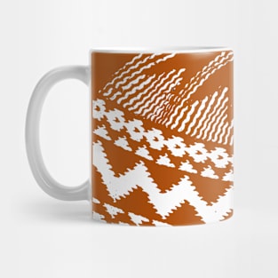 Kufi Haji Muslim Hat Design - Dark Orange Mug